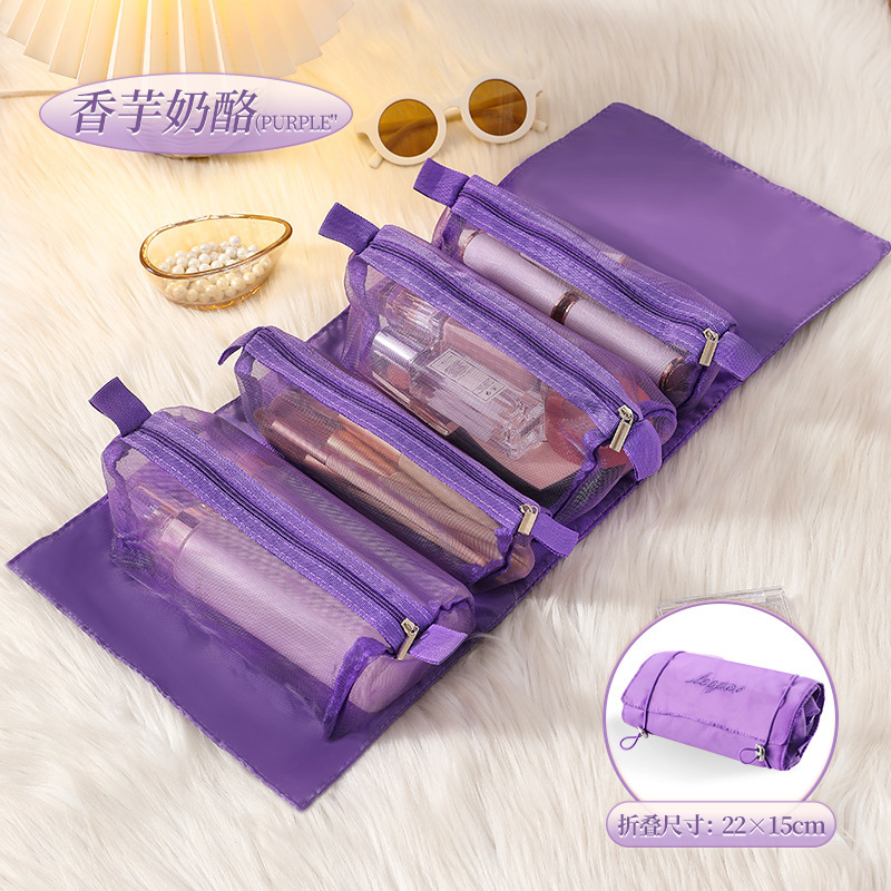 Ultimate 4 In1 Cosmetic Bag – Large Capacity, Detachable & Durable Nylon Mesh Organizer - Image 4