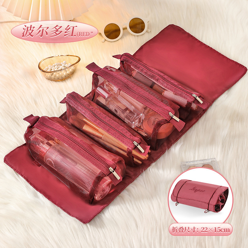 Ultimate 4-In-1 Cosmetic Bag – Large Capacity, Detachable & Durable Nylon Mesh - Image 4