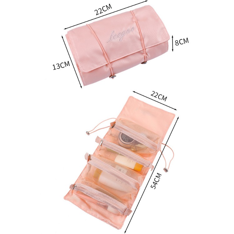 Ultimate 4 In1 Cosmetic Bag – Large Capacity, Detachable & Durable Nylon Mesh Organizer - Image 6
