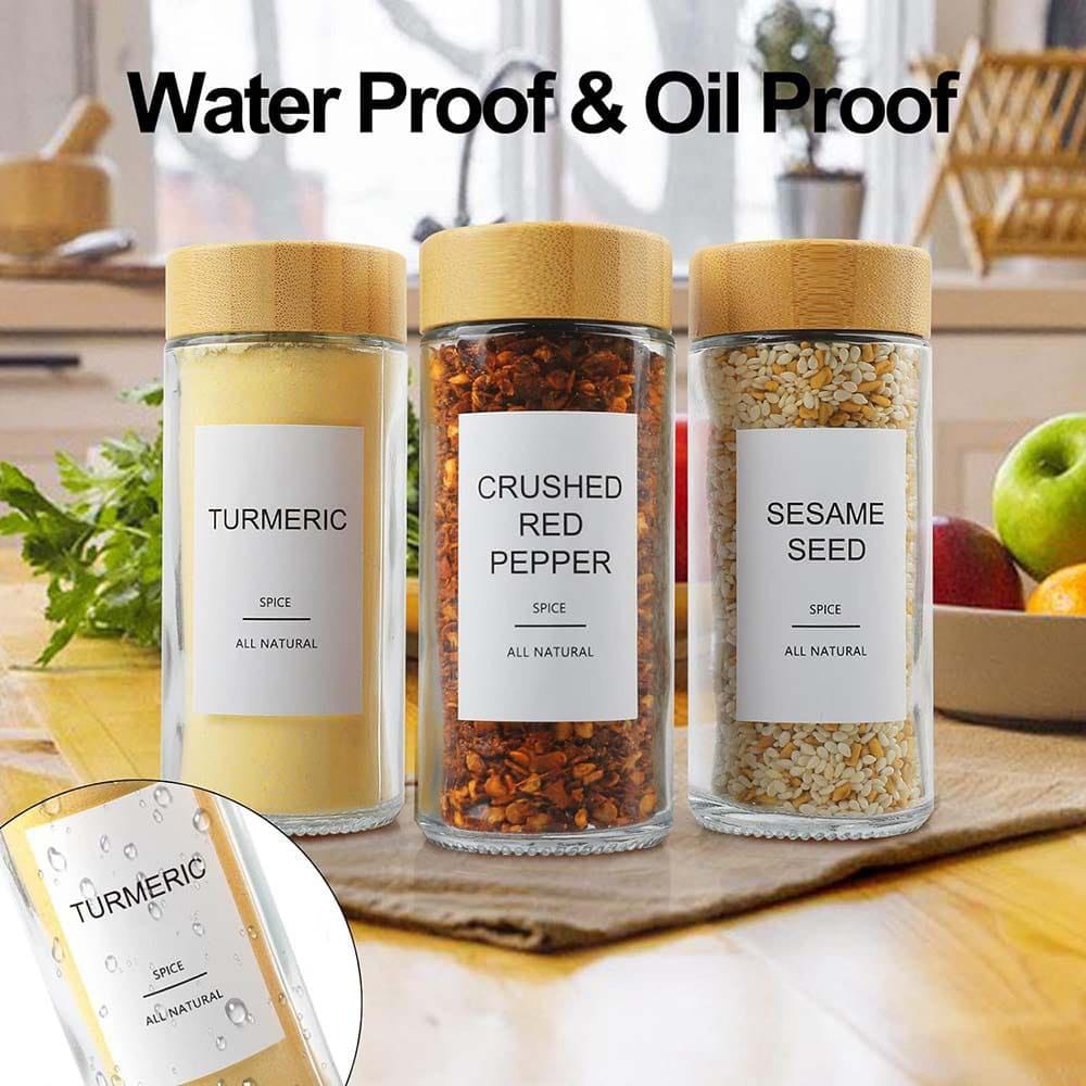 Premium Spice Jars with Bamboo Lids - Image 2