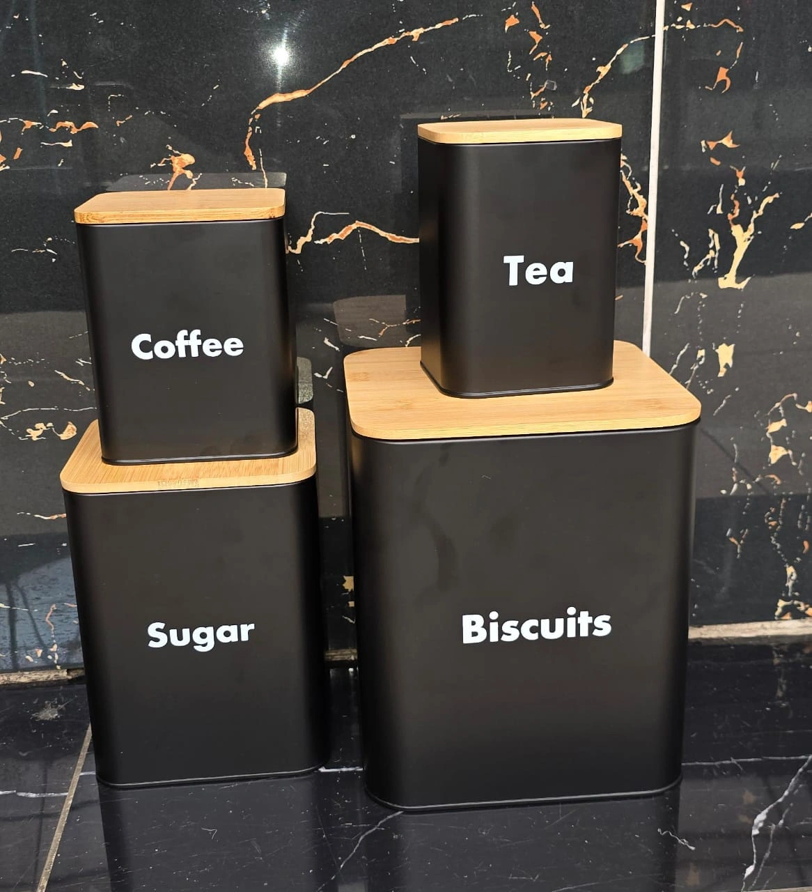 Storage Jars With Bamboo Lid - Image 2